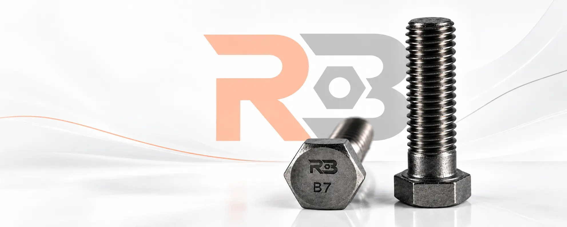 B7 stud bolts with 2H heavy hex nuts