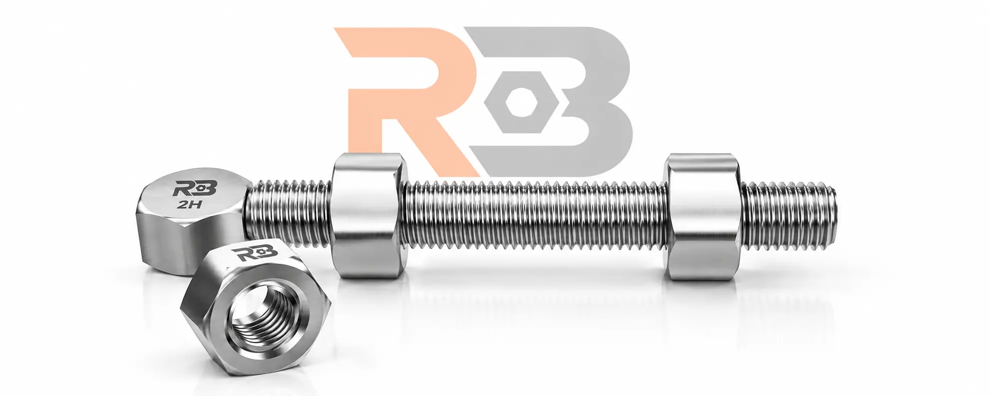 Heavy hex nuts and stud bolts in flange connections